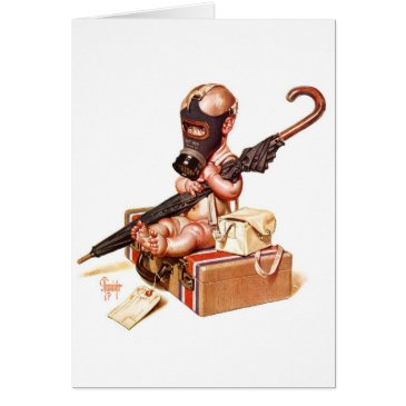 vintage epidemiologist covid mask traveling baby