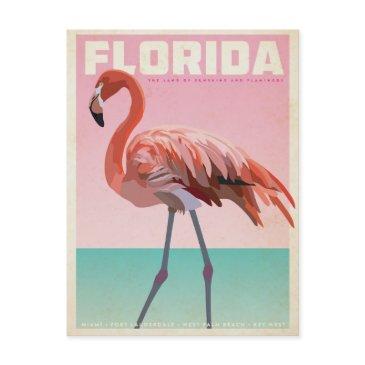 vintage florida flamingo postinvitations