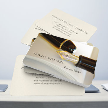 vintage fountain pen | writer business invitations