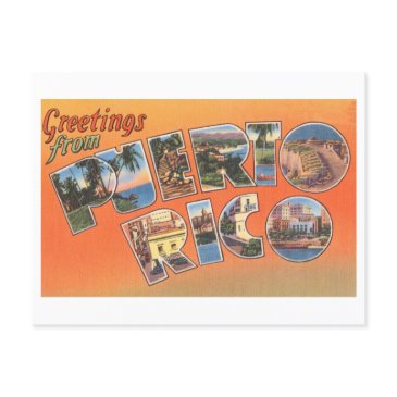 vintage greetings from puerto rico postinvitations