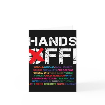 vintage hands off protest my social security medic invitations