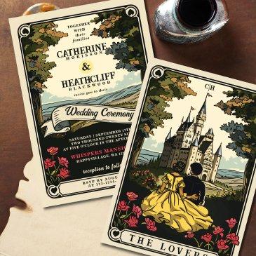 vintage love | tarot wedding invitation