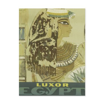 vintage luxor egypt travel advertisement postinvitations