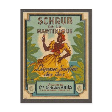 vintage martinique travel postinvitations