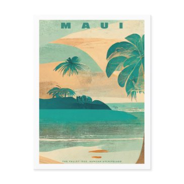 vintage maui tropical island travel postinvitations
