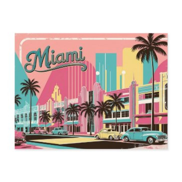 vintage miami, florida postinvitations