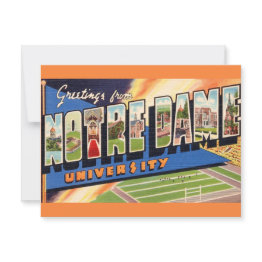 Small Vintage Notre Dame Postinvitations Front View