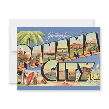vintage panama city florida postinvitations