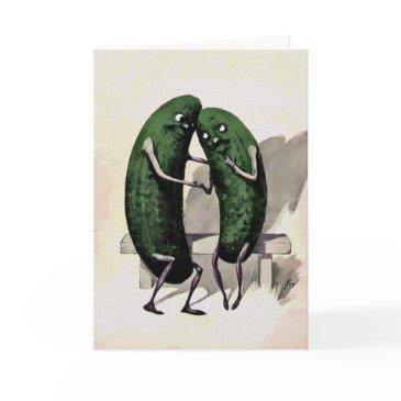 vintage pickles valentines day invitations
