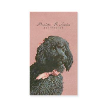 vintage poodle dog grooming cool animal elegant business invitations