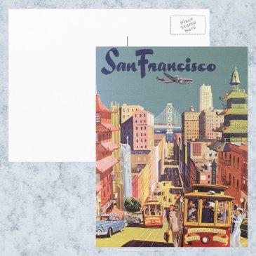 vintage san francisco cable cars travel poster art postinvitations
