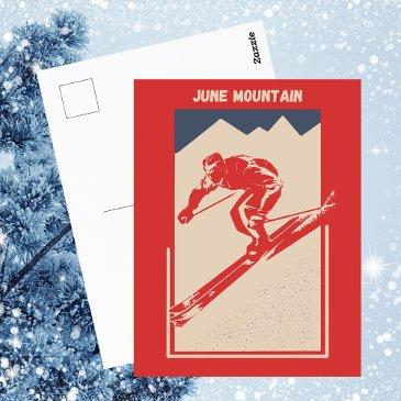 vintage ski california resort june mountain postinvitations