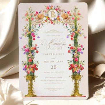 vintage victorian save the date invitation