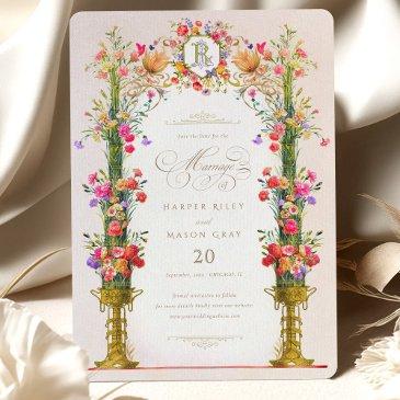 vintage victorian save the date invitation