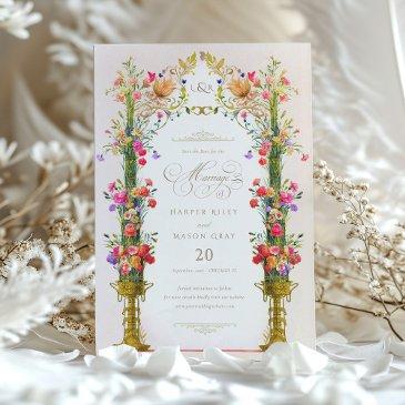 vintage victorian save the date invitation