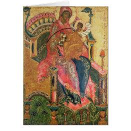 Small Virgin And Child, Moscow School Front View