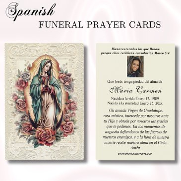 virgin mexico guadalupe spanish funeral prayer