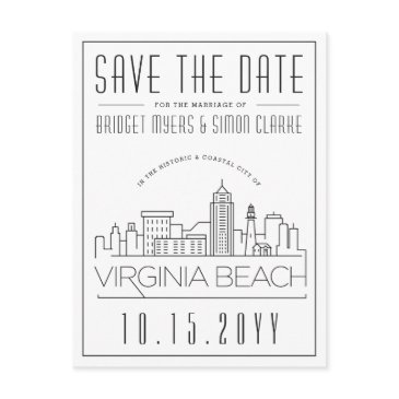 virginia beach wedding | skyline save the date postinvitations