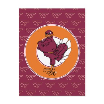 virginia tech hokie bird postinvitations