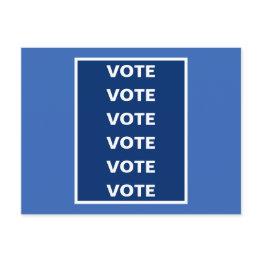 Small Vote Blue Democrats 2020 Election Postinvitations Front View