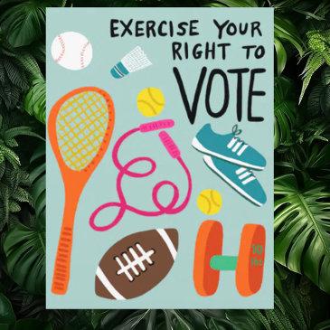 voting exercise your right to vote elections blue postinvitations