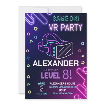 vr birthday invitation virtual reality invitation