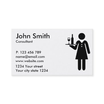 waitress server business invitations