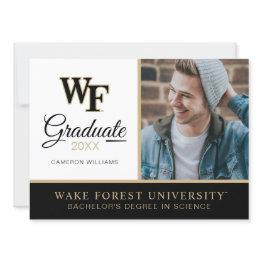 Small Wake Forest University | Wf Invitation Front View