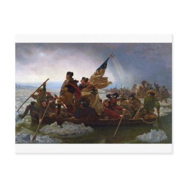 washington crossing the delaware - vintage us art postinvitations