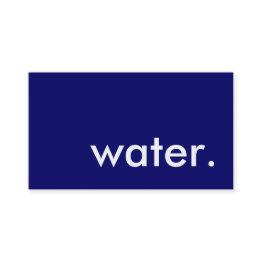 Small Water. Business Invitations Front View