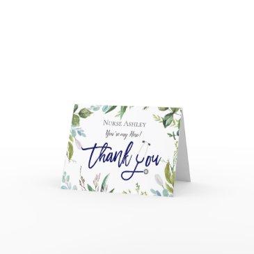 watercolor botanical nurses doctors personalized thank you invitations