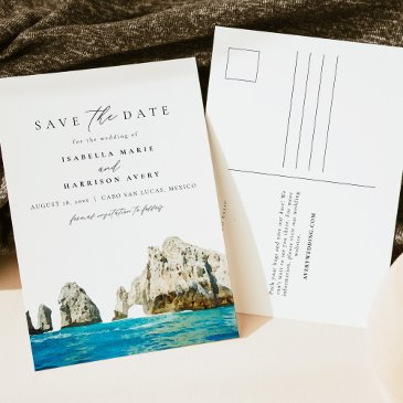 watercolor cabo san lucas mexico beaches tropical postinvitations