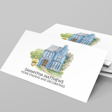 watercolor decorating home staging house business invitations