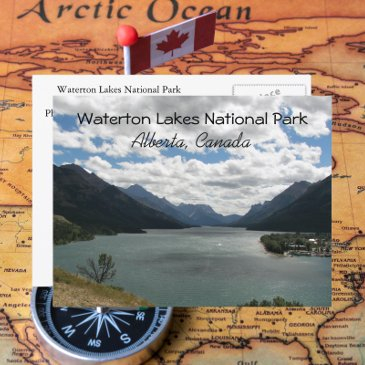waterton lakes national park, canada travel photo postinvitations