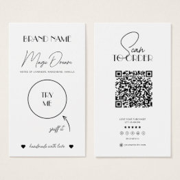 Small Wax Melts, Candle Scent Invitations, Candle Sample Insert Front View