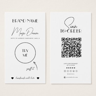 wax melts, candle scent invitations, candle sample insert