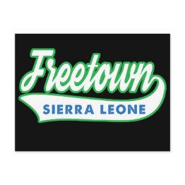 Small Wayout Arts Freeetown Sierra Leone Flag Colours Postinvitations Front View