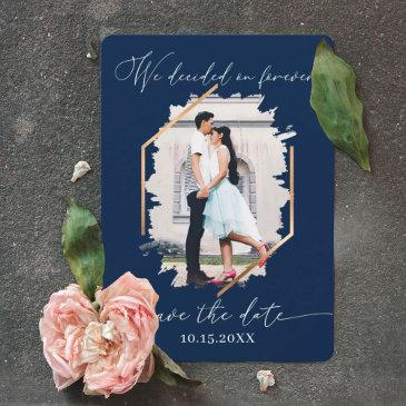 we decided on forever photo engagement save the da save the date