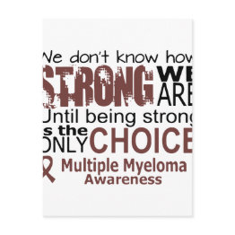 Small We Dont Know How We Are Strong Until Being Strong Postinvitations Front View