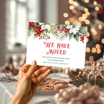 we have moved happy holidays moving home postinvitations