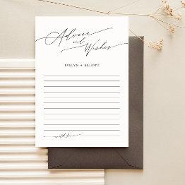 Small Wedding Advice And Wishes For Bride & Groom Front View