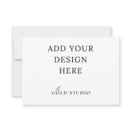 Small Wedding Response Invitations Rsvp Template (3.5 X 5 Inch) Front View