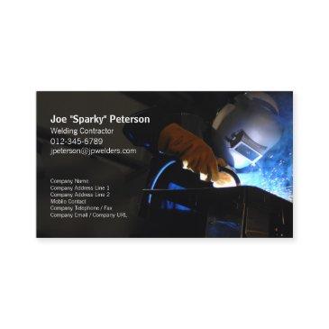welder welding torch sparks business invitations