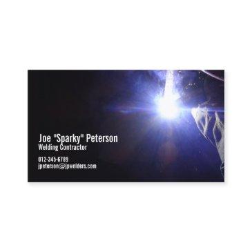 welder welding torch violet business invitations