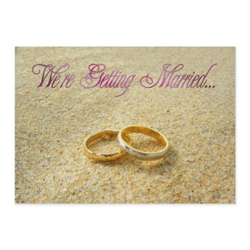 we're getting married wedding invitation