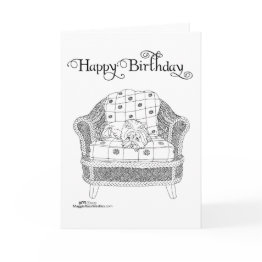 Small West Highland White Terrier Birthday Invitations Front View