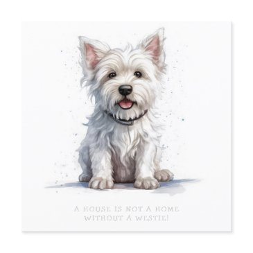 westie cheeky cute greeting invitations personalize