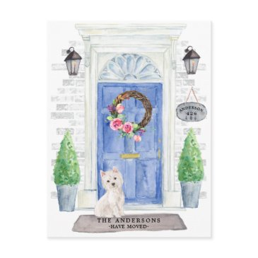 westie moving announcement postinvitations