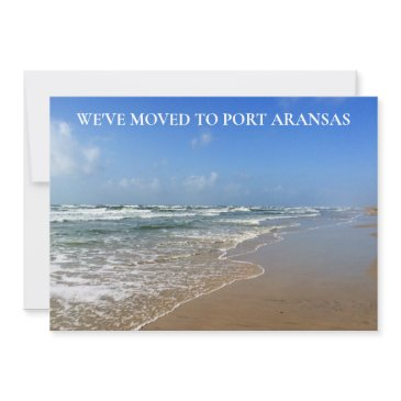 we've moved custom texas beach city family moving announcement