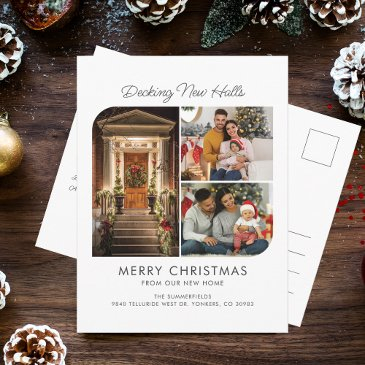 we've moved decking new halls photo collage moving announcement postinvitations